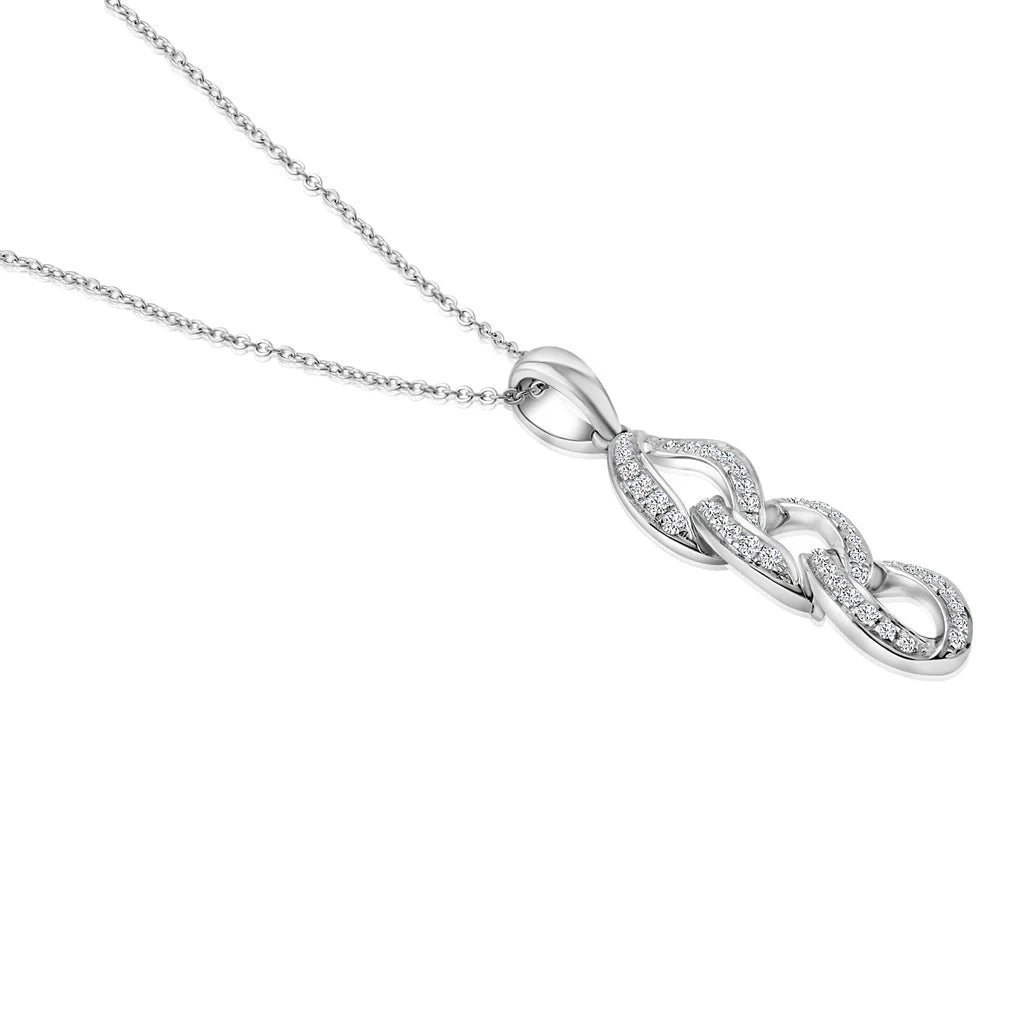 .17ct Diamond Link Pendant in 14K Gold