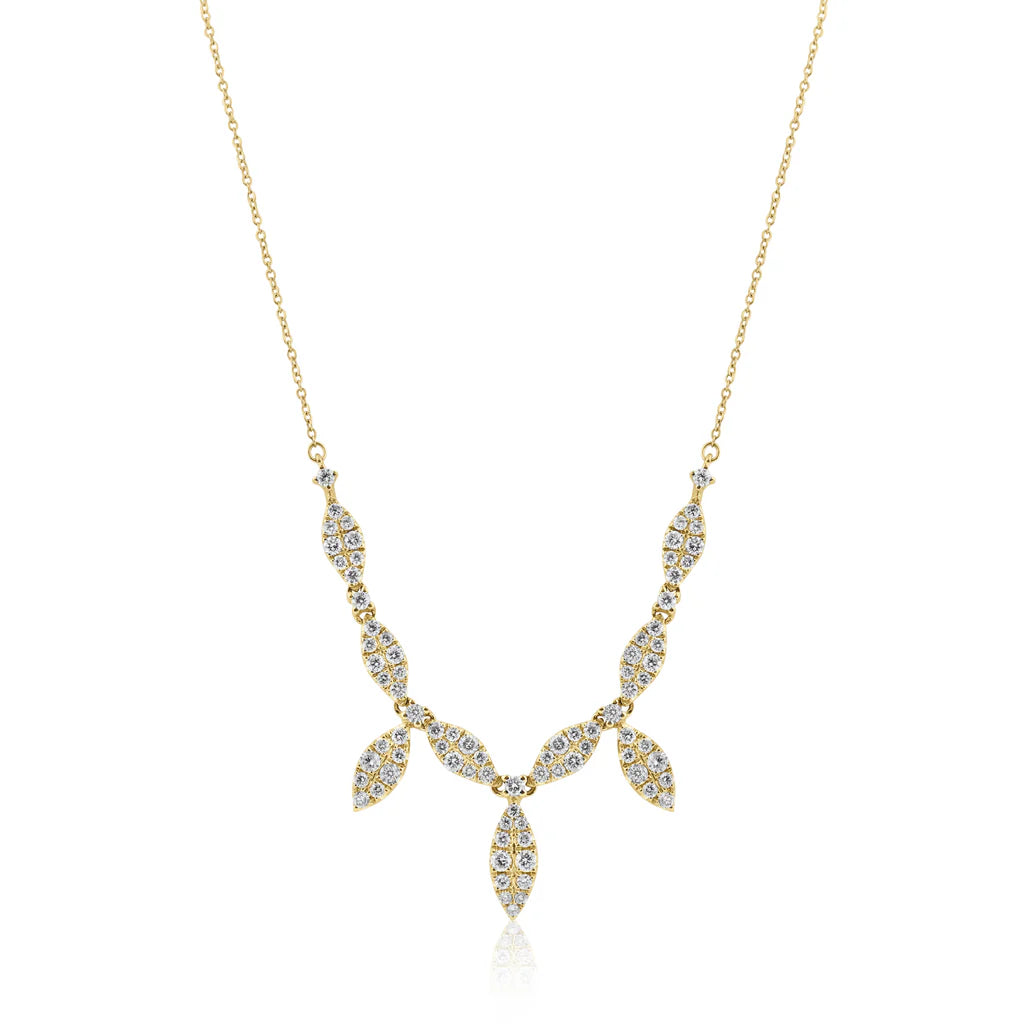 .89ct Diamond Necklace in 14K Yellow Gold