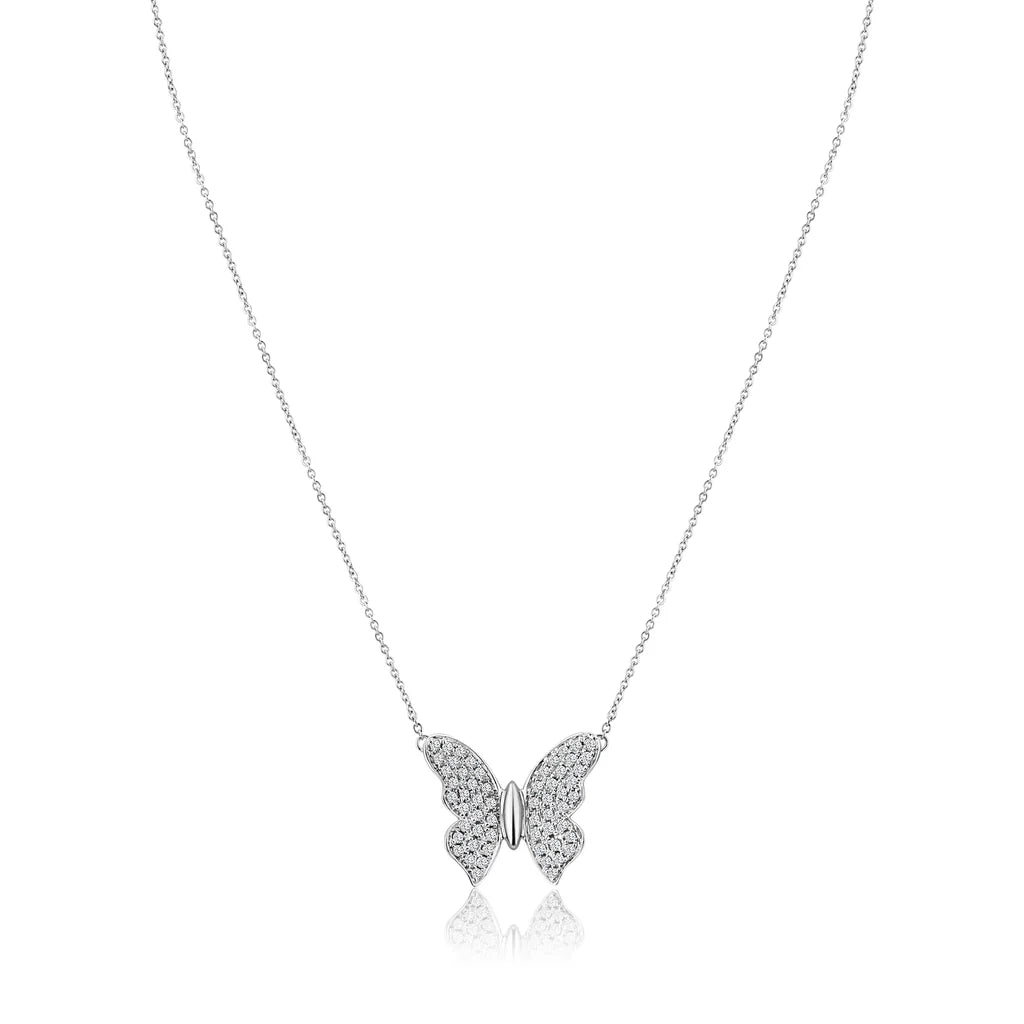 .26ct Diamond Butterfly Pendant in 14K Gold