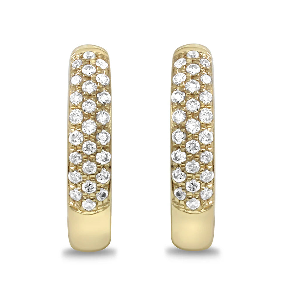 .17ct Diamond Earrings in 14K Yellow Gold