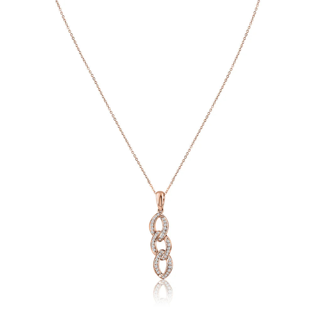 .17ct Diamond Link Pendant in 14K Gold