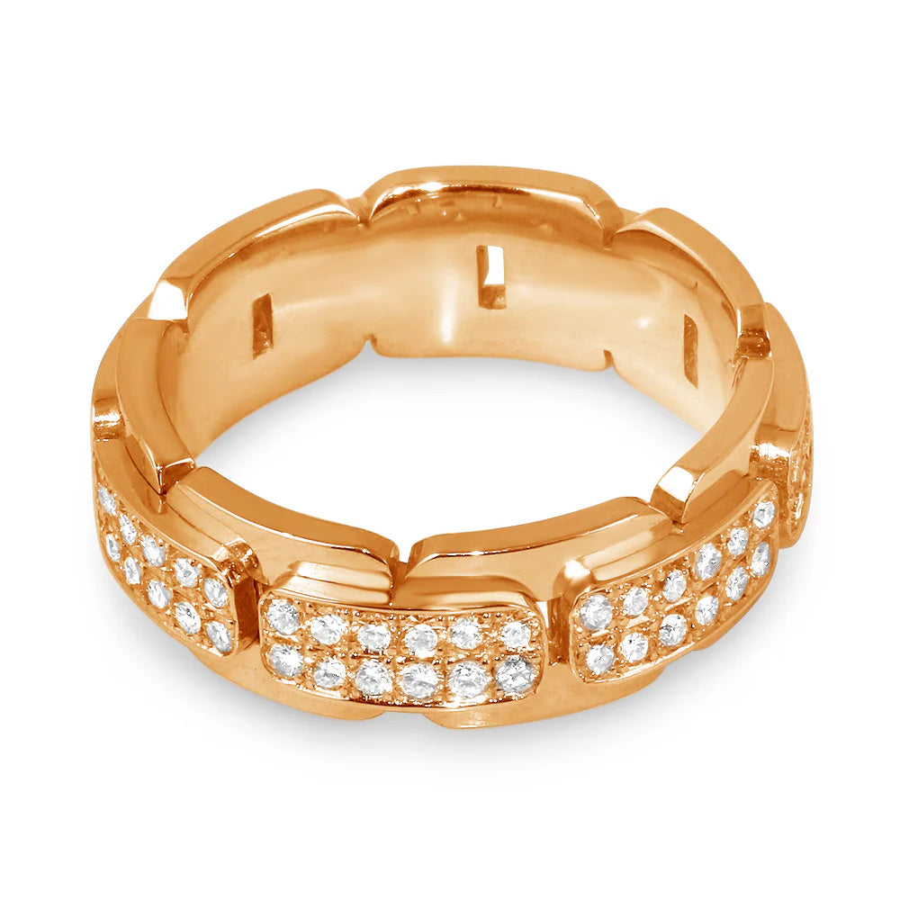 1.78ct Diamond Band in 14K Rose Gold