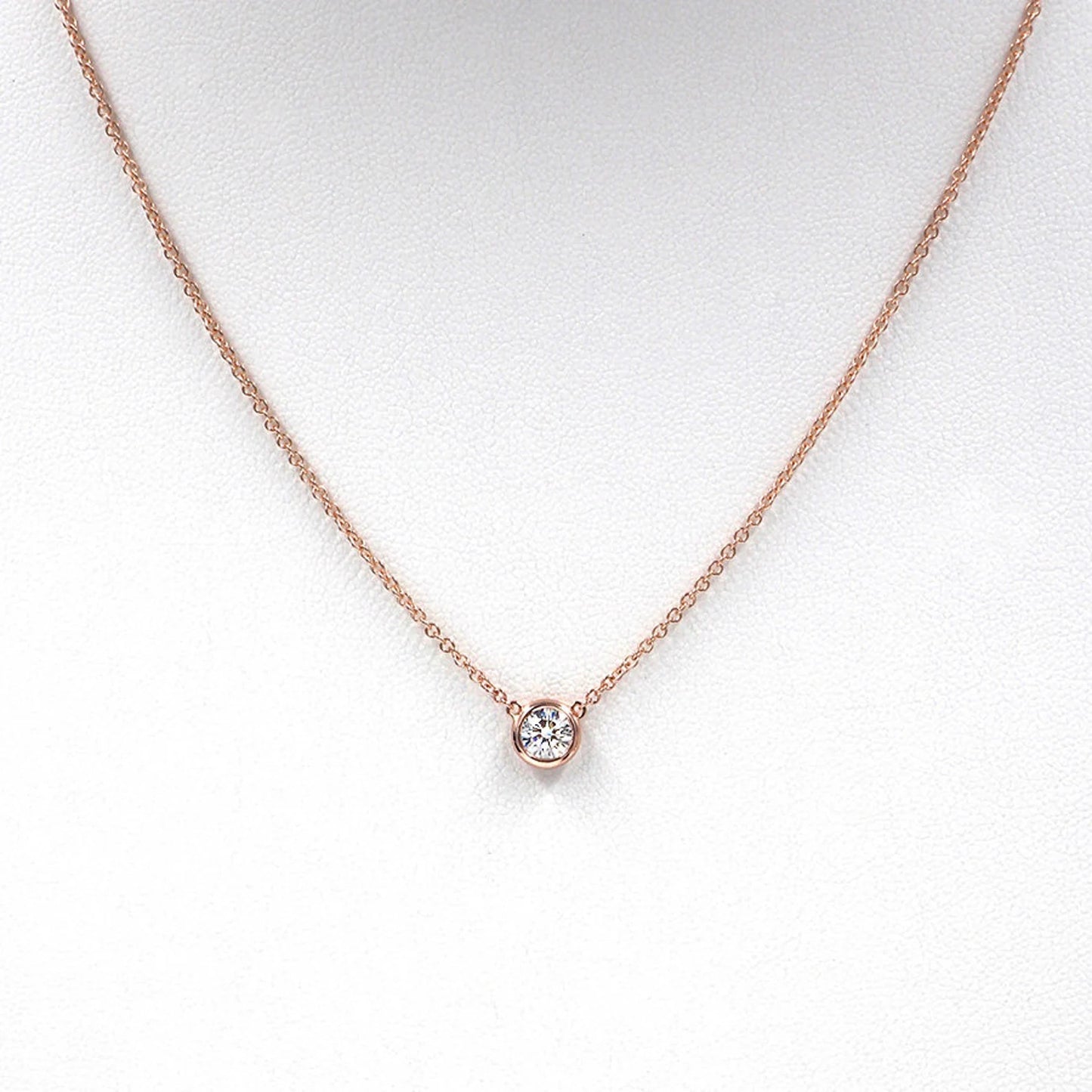 Custom Solitaire Natural Diamond Pendant